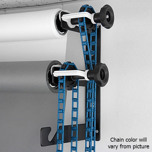 Fotodiox Triple Roller Paper Drive Set with Wall Mount Support for Mounting 3x Paper Background Roll