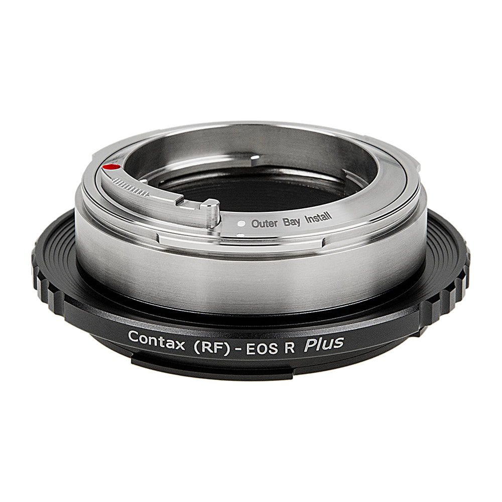 Fotodiox Pro Lens Adapter Plus - Compatible with Contax Rangefinder (Inner & Outer Bayonet) Mount Lens to fit Canon RF (EOS-R) Mount Mirrorless Cameras