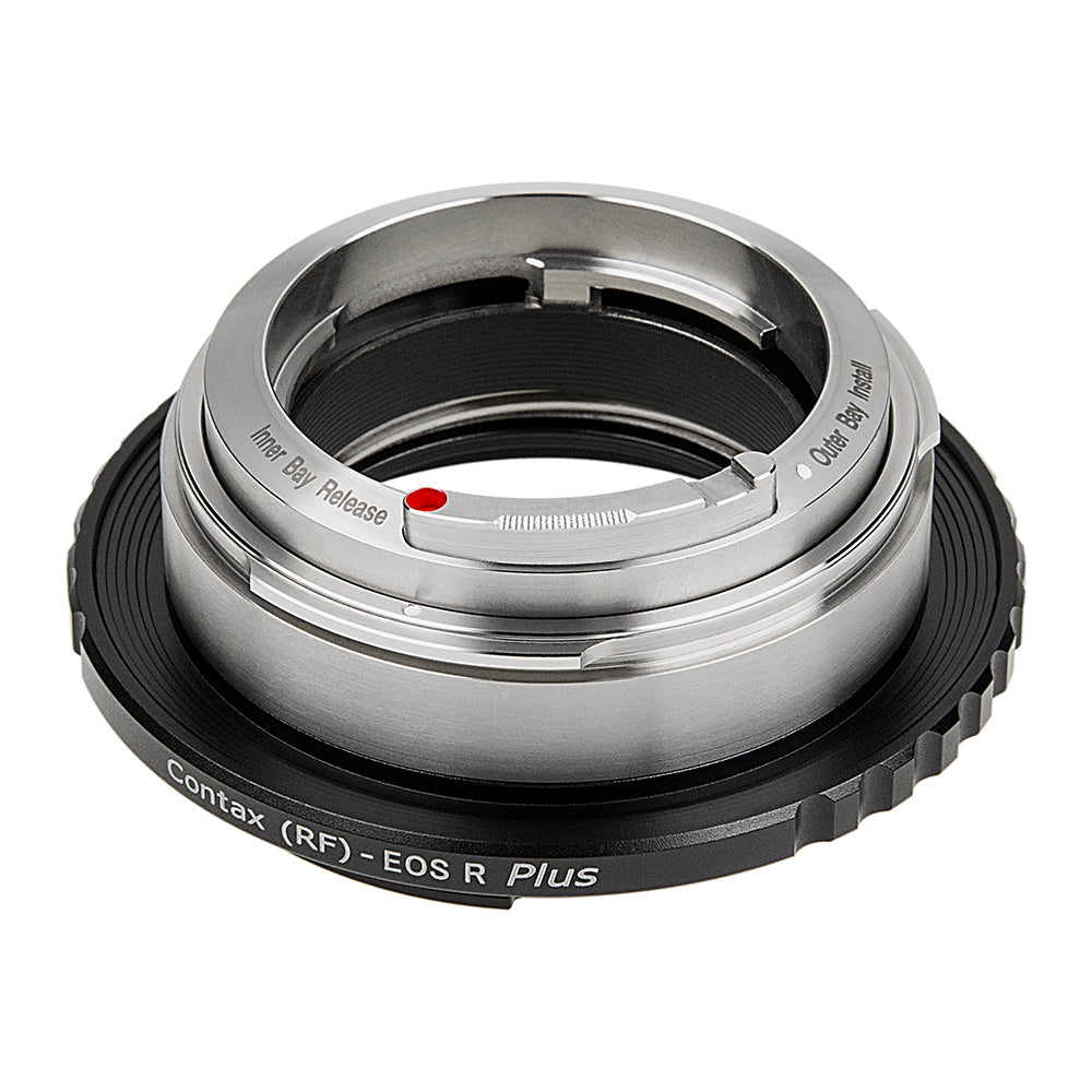 Fotodiox Pro Lens Adapter Plus - Compatible with Contax Rangefinder (Inner & Outer Bayonet) Mount Lens to fit Canon RF (EOS-R) Mount Mirrorless Cameras