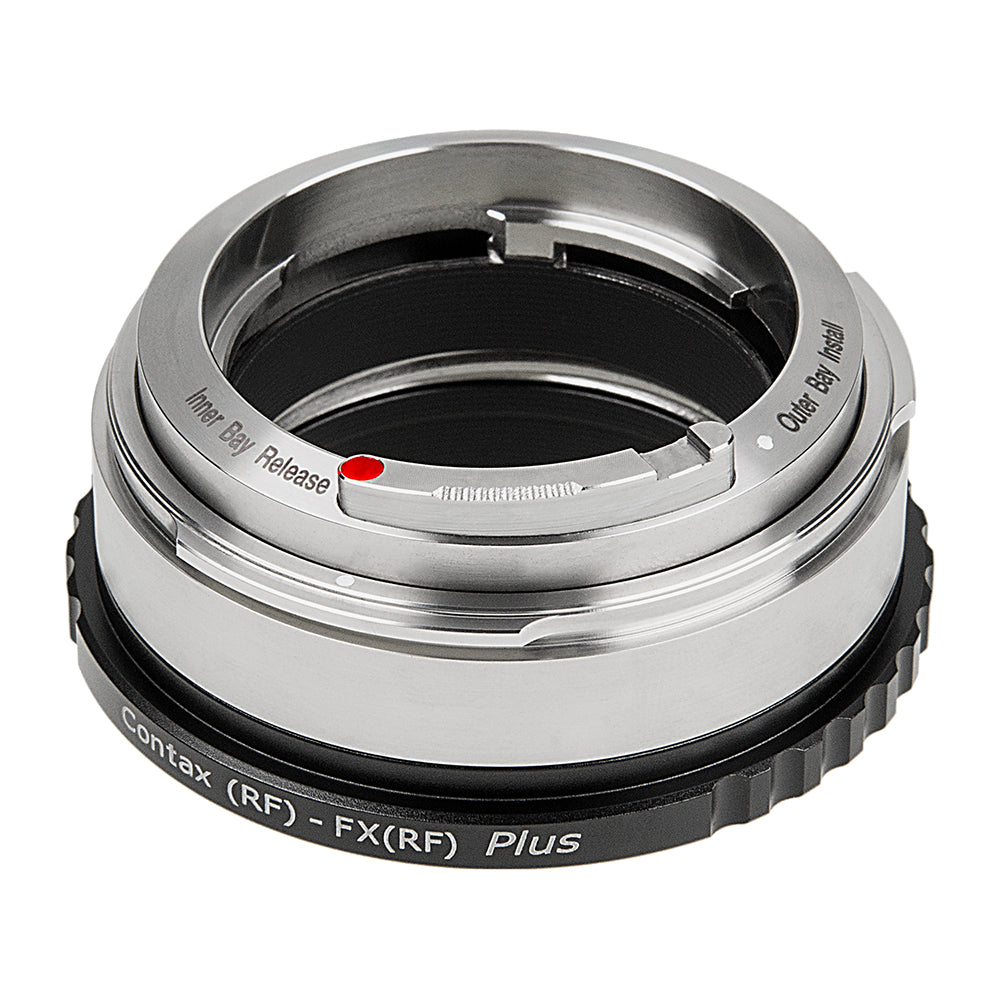 Fotodiox Pro Lens Adapter Plus - Compatible with Contax Rangefinder (Inner & Outer Bayonet) Mount Lens to fit Fujifilm X-Series Mirrorless Cameras