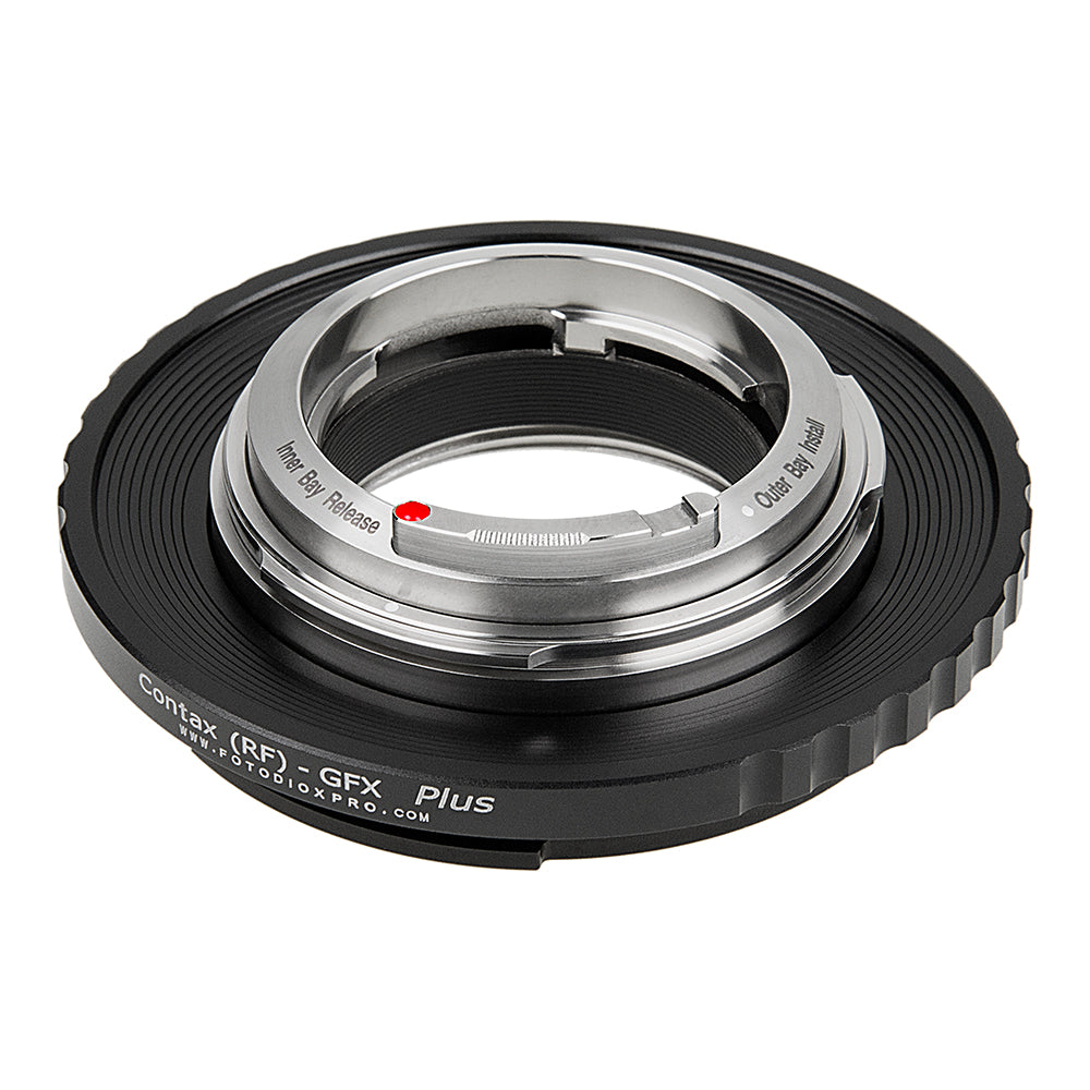 Fotodiox Pro Lens Adapter Plus - Compatible with Contax Rangefinder (Inner & Outer Bayonet) Mount Lens to fit Fujifilm G-Mount (GFX) Mirrorless Cameras