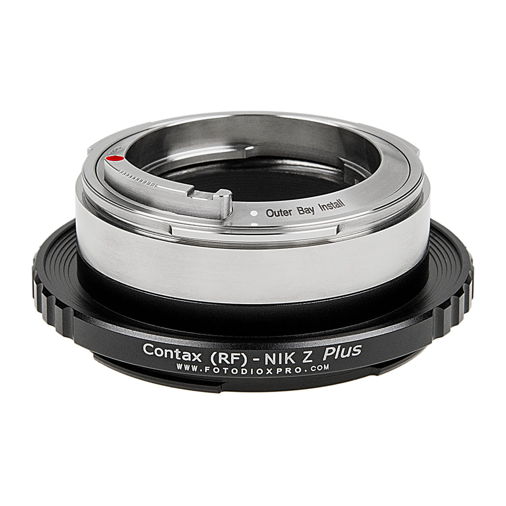 Fotodiox Pro Lens Adapter Plus - Compatible with Contax Rangefinder (Inner & Outer Bayonet) Mount Lens to fit Nikon Z-Mount Mirrorless Cameras