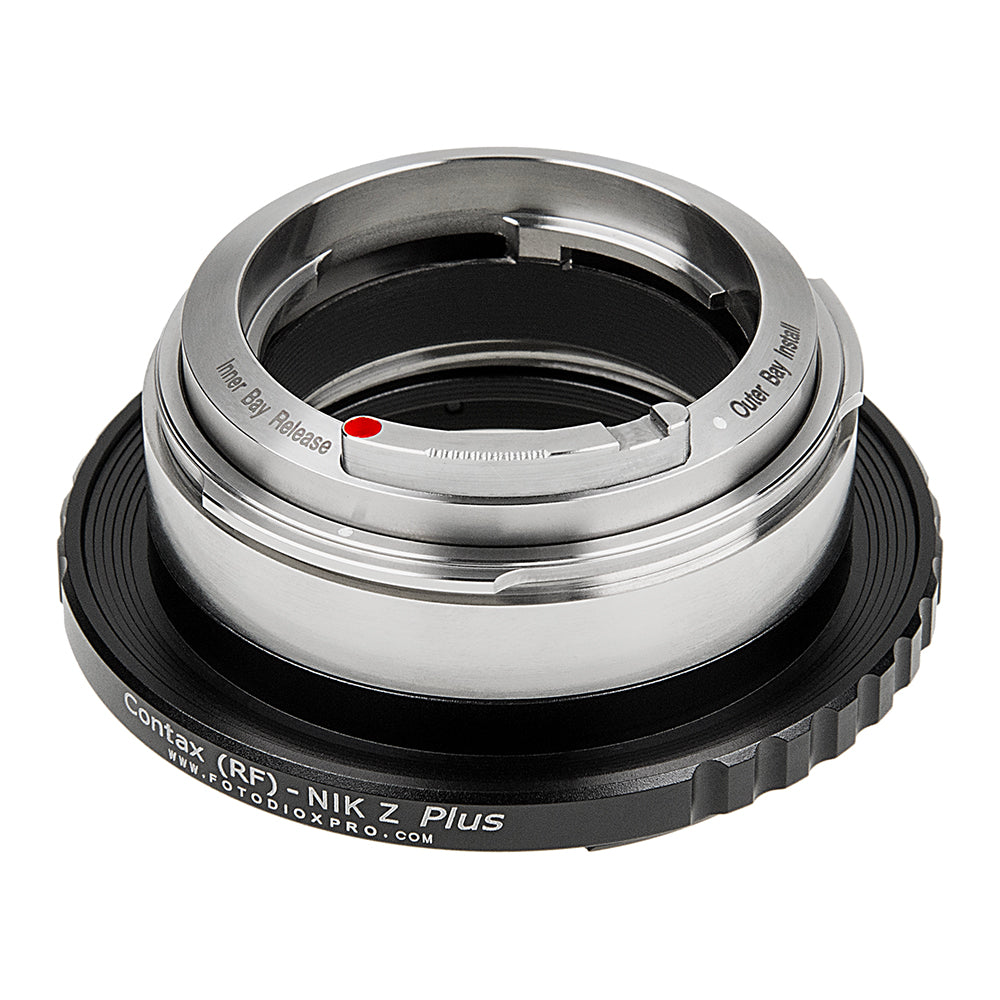 Fotodiox Pro Lens Adapter Plus - Compatible with Contax Rangefinder (Inner & Outer Bayonet) Mount Lens to fit Nikon Z-Mount Mirrorless Cameras