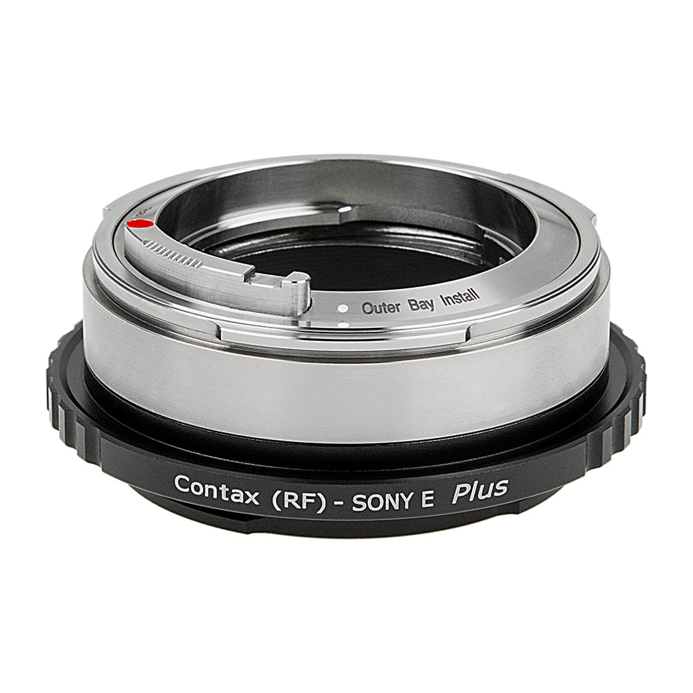 Fotodiox Pro Lens Adapter Plus - Compatible with Contax Rangefinder (Inner & Outer Bayonet) Mount Lens to fit Sony E-Mount Mirrorless Cameras