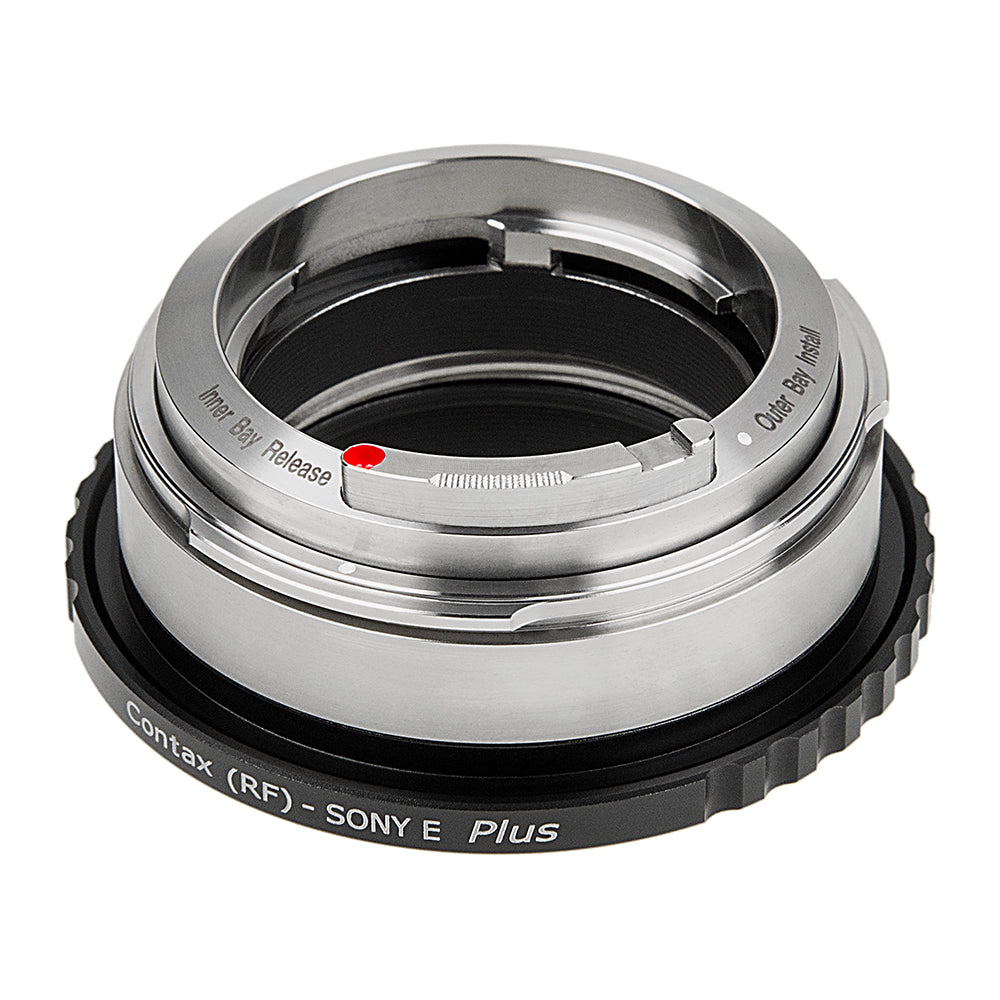 Fotodiox Pro Lens Adapter Plus - Compatible with Contax Rangefinder (Inner & Outer Bayonet) Mount Lens to fit Sony E-Mount Mirrorless Cameras