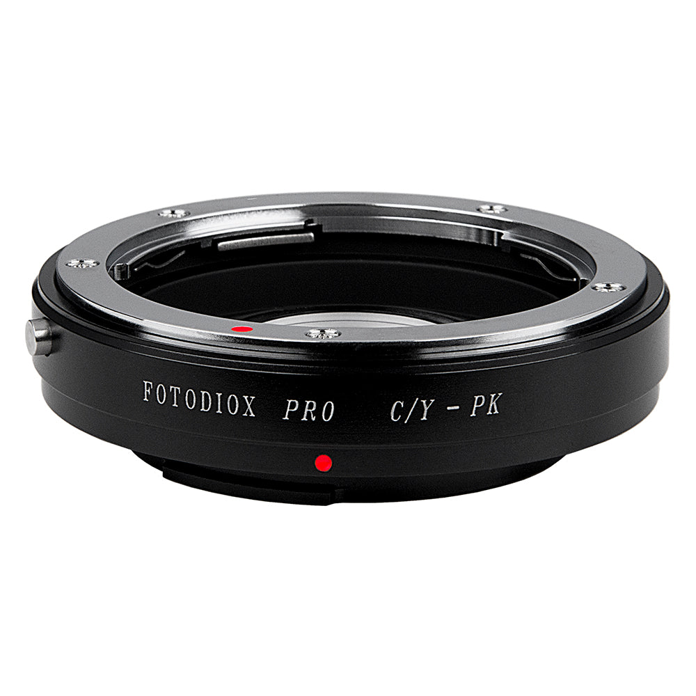 Fotodiox Pro Lens Mount Adapter - Contax/Yashica (CY) SLR Lens to Pentax K (PK) Mount SLR Camera Body