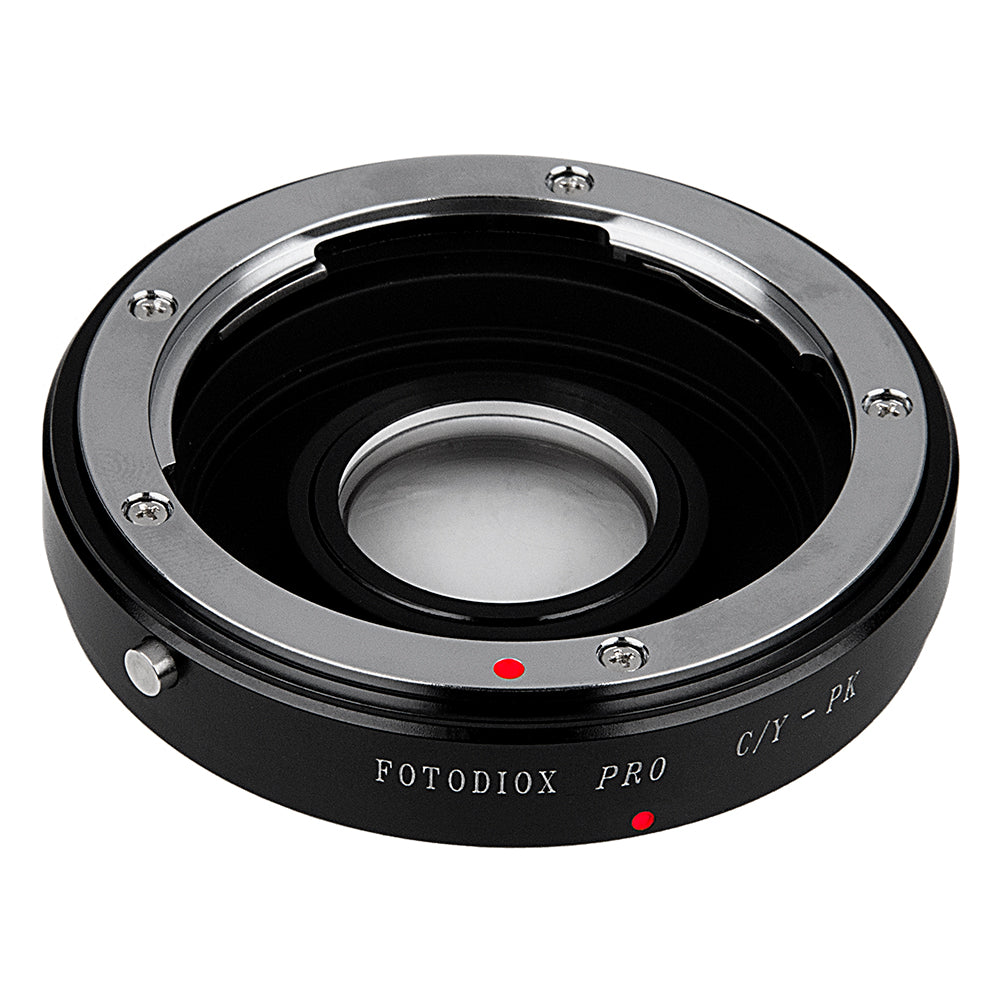 Fotodiox Pro Lens Mount Adapter - Contax/Yashica (CY) SLR Lens to Pentax K (PK) Mount SLR Camera Body