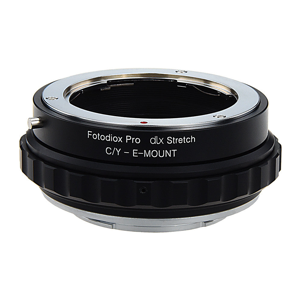 Fotodiox DLX Stretch Lens Adapter - Contax/Yashica (CY) SLR Lens to Sony Alpha E-Mount Mirrorless Camera Body with Macro Focusing Helicoid and Magnetic Drop-In Filters