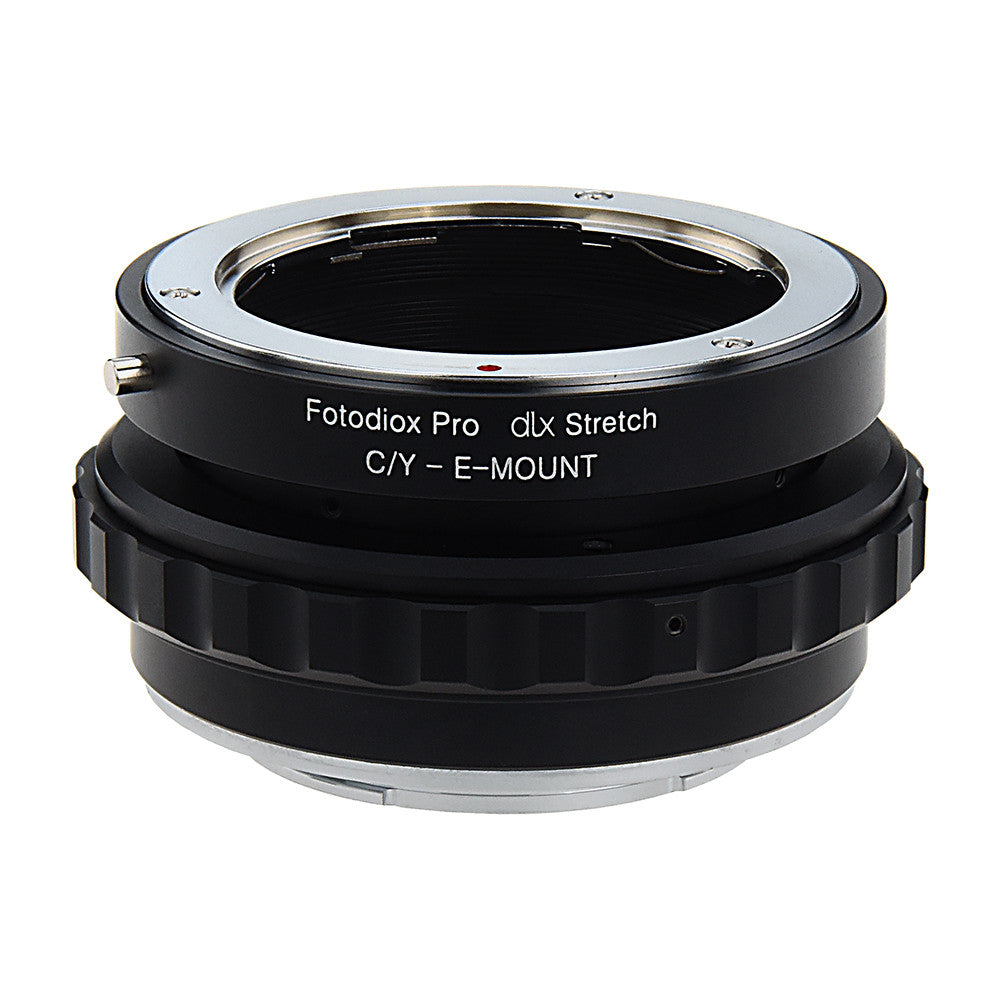 Fotodiox DLX Stretch Lens Adapter - Contax/Yashica (CY) SLR Lens to Sony Alpha E-Mount Mirrorless Camera Body with Macro Focusing Helicoid and Magnetic Drop-In Filters