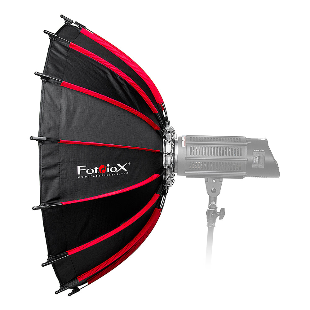 Fotodiox EZ-Pro DLX Collapsible Beauty Dish & Softbox Combination with Balcar Insert & Grid - Silver Reflective Interior & Plate with Double Diffusion