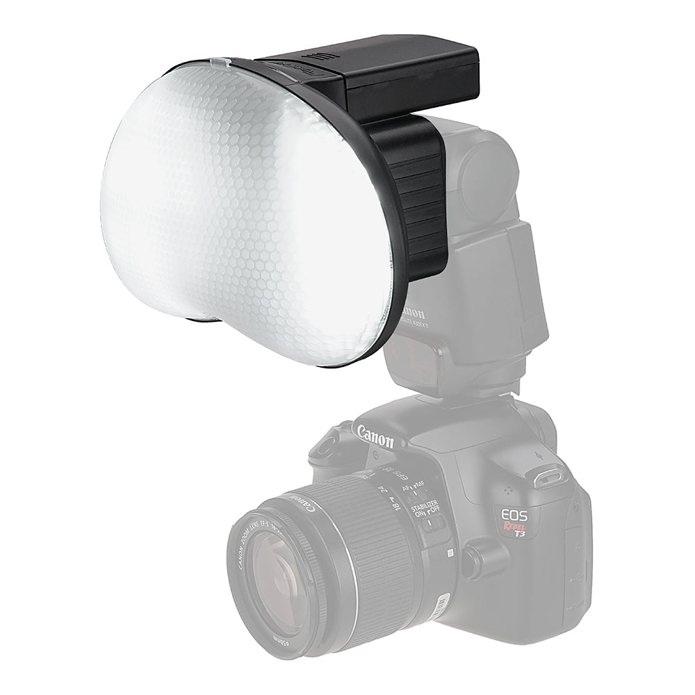 DragonEye Speedlight Diffuser with LED light for Video from Fotodiox Pro