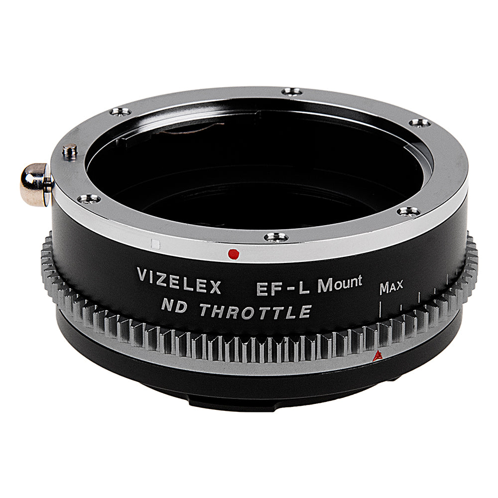 Vizelex ND Throttle Lens Adapter - Compatible with Canon EOS (EF / EF-S) D/SLR Lens to Select L-Mount Alliance Mirrorless Cameras with Built-In Variable ND Filter (2 to 8 Stops)