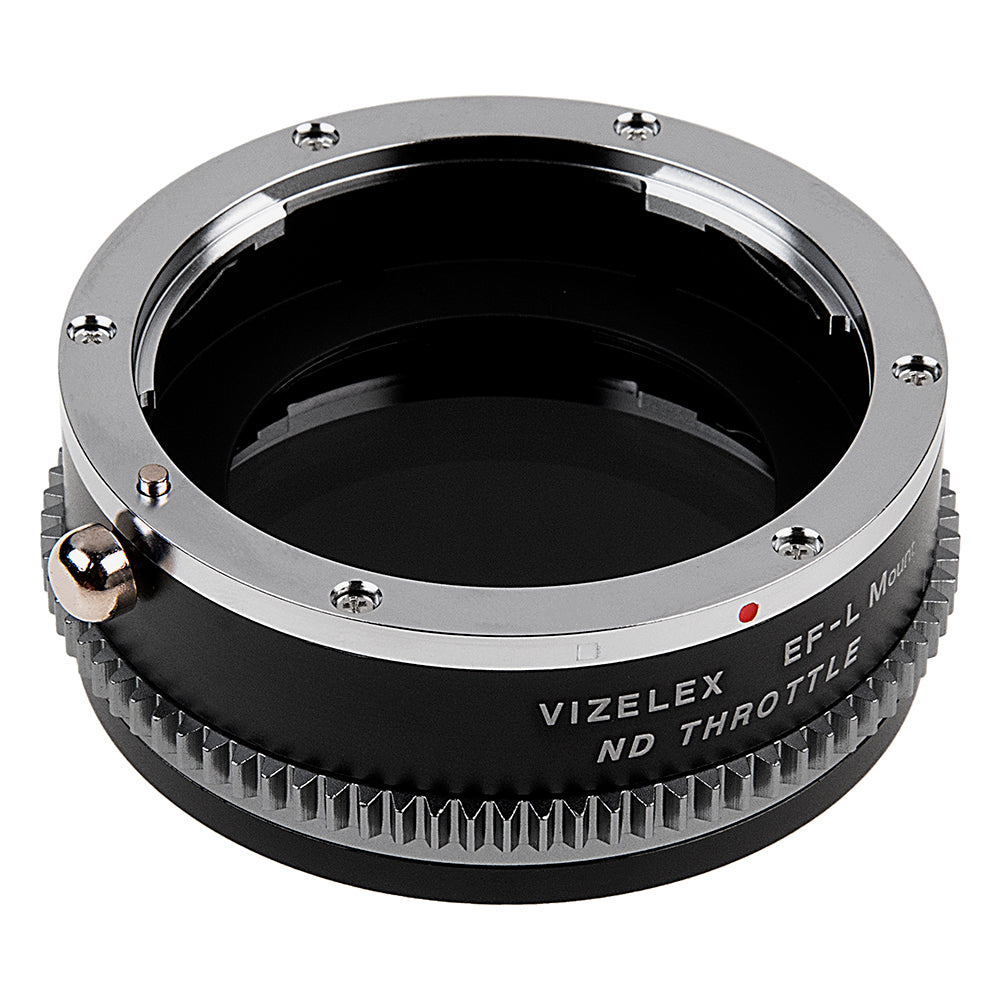 Vizelex ND Throttle Lens Adapter - Compatible with Canon EOS (EF / EF-S) D/SLR Lens to Select L-Mount Alliance Mirrorless Cameras with Built-In Variable ND Filter (2 to 8 Stops)