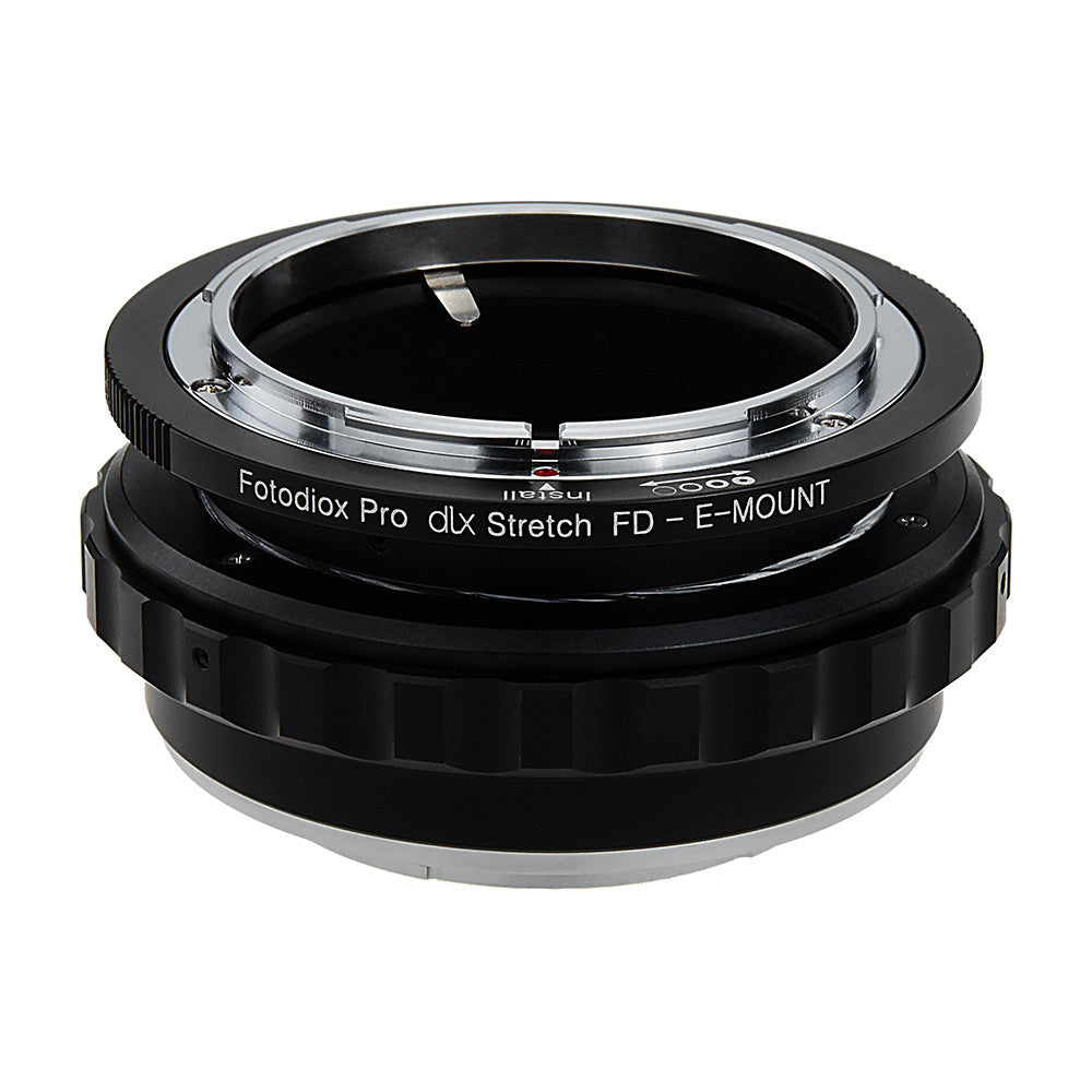 Fotodiox DLX Stretch Lens Adapter - Canon FD & FL 35mm SLR lens to Sony Alpha E-Mount Mirrorless Camera Body with Macro Focusing Helicoid and Magnetic Drop-In Filters