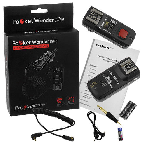 Fotodiox Pro PocketWonder Elite 4-in-1 w/ TTL pass-thru, Radio Wireless Trigger Starter Kit  with TTL pass-through, Shutter Release, TTL pass-through
