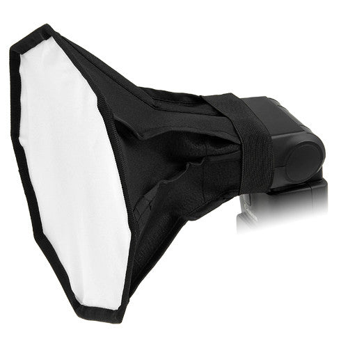 Fotodiox 8" Octagon Foldable Flash Softbox for Speedlights; Nikon, Canon, Vivita, Sunpack, Nissin, Sigma, Sony, Pentax, Olympus, Panasonic