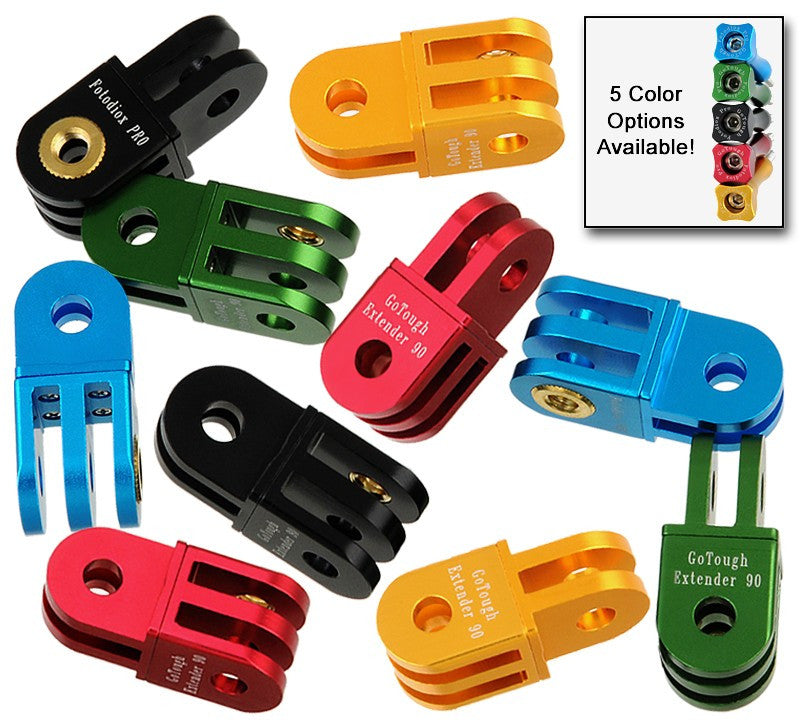 GoTough Aluminum Extender 90 for GoPro Adapter Mounts and Extension Arms