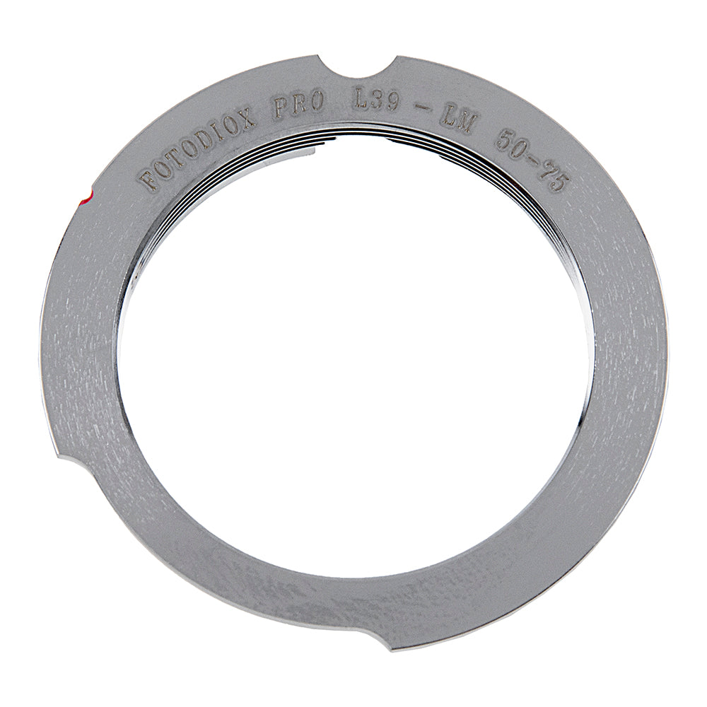 Fotodiox Pro Lens Adapter with Leica 6-Bit M-Coding - Compatible with L39/LTM (x0.977 Pitch TPI 26) Leica Thread Mount Lenses to Leica M Mount Rangefinder Cameras with 50mm/75mm Frame Lines