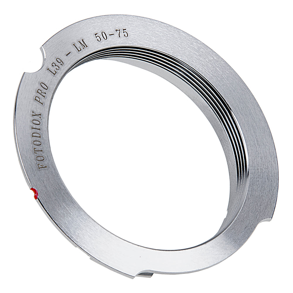 Fotodiox Pro Lens Adapter with Leica 6-Bit M-Coding - Compatible with L39/LTM (x0.977 Pitch TPI 26) Leica Thread Mount Lenses to Leica M Mount Rangefinder Cameras with 50mm/75mm Frame Lines