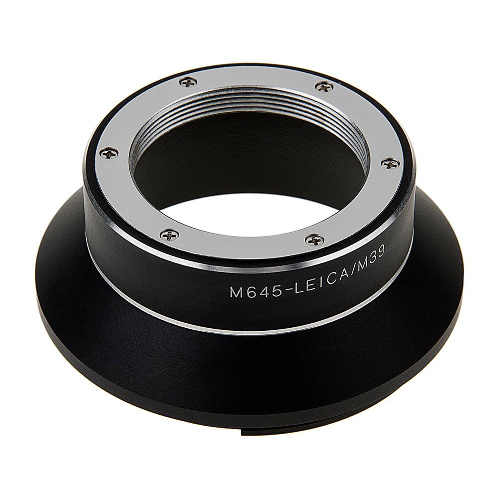 Fotodiox Pro Lens Adapter - Compatible with L39 Leica Visoflex Screw Mount Lenses to Mamiya 645 (M645) Mount Cameras