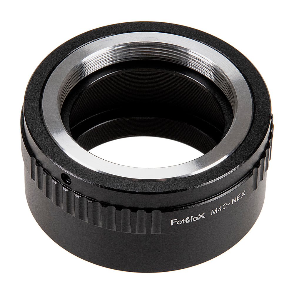 Fotodiox Lens Mount Adapter - M42 Type 2 (42mm x1 Screw Mount) to Sony Alpha E-Mount Mirrorless Camera Body
