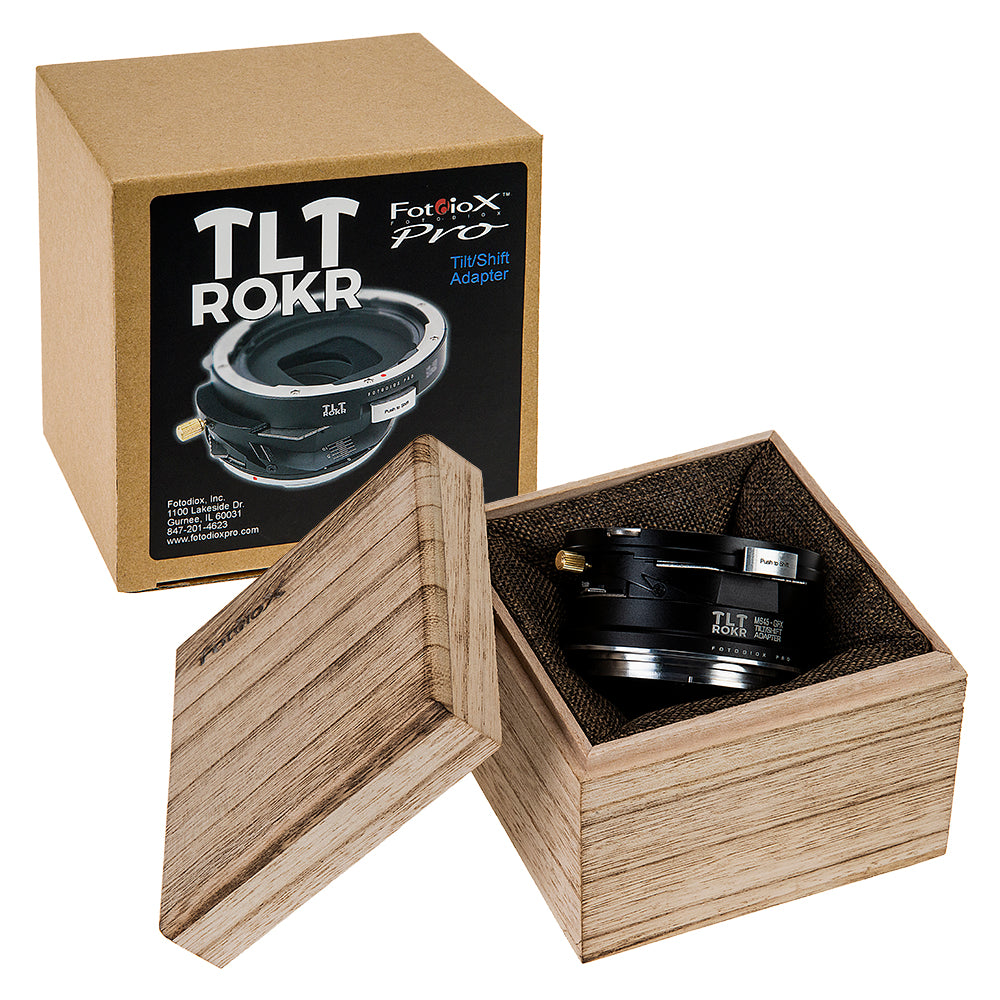 Fotodiox Pro TLT ROKR Lens Adapter - Compatible with Mamiya 645 (M645) Mount Lenses to Fujifilm G-Mount Digital Cameras with Built-In Tilt / Shift Movements