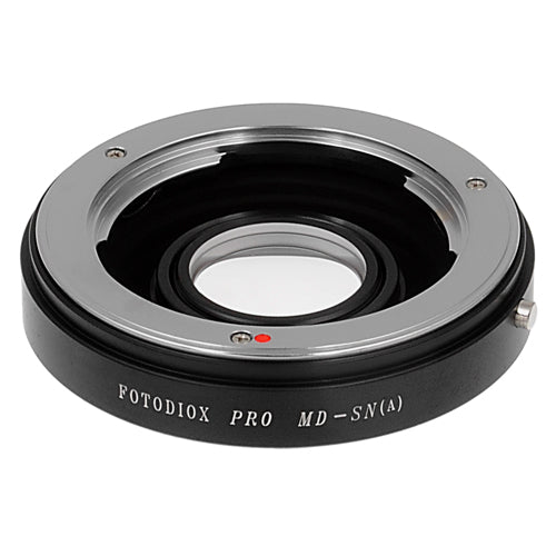 Fotodiox Pro Lens Mount Adapter - Minolta Rokkor (SR / MD / MC) SLR Lens to Sony Alpha A-Mount (and Minolta AF) Mount SLR Camera Body