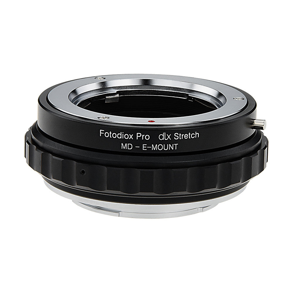 Fotodiox DLX Stretch Lens Adapter - Minolta Rokkor (SR / MD / MC) SLR Lens to Sony Alpha E-Mount Mirrorless Camera Body with Macro Focusing Helicoid and Magnetic Drop-In Filters