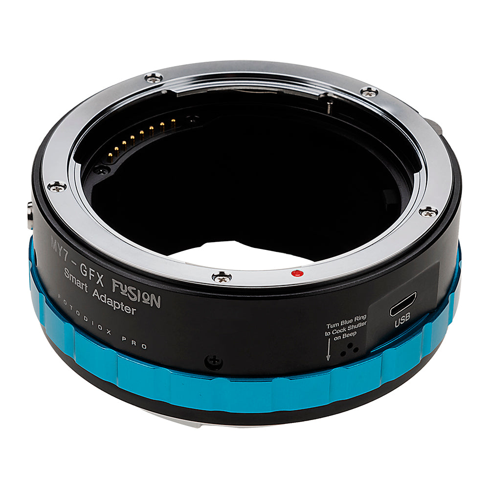 Fotodiox Pro Fusion Adapter, Smart Adapter - Compatible with Mamiya 7 Rangefinder Lenses to Fujifilm G-Mount GFX Mirrorless Digital Camera Systems with Limited Automated Functions
