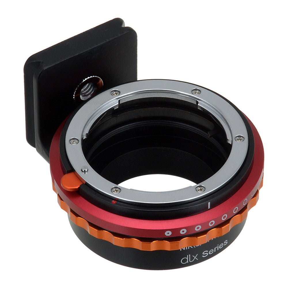 Fotodiox DLX Lens Adapter - Nikon Nikkor F Mount G-Type D/SLR Lens to Fujifilm Fuji X-Series Mirrorless Camera Body, with Long-Throw De-Clicked Aperture Control