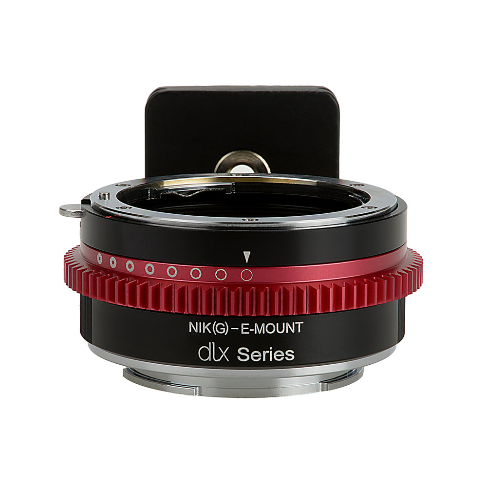 Fotodiox DLX Lens Adapter - Nikon Nikkor F Mount G-Type D/SLR Lens to Sony Alpha E-Mount Mirrorless Camera Body