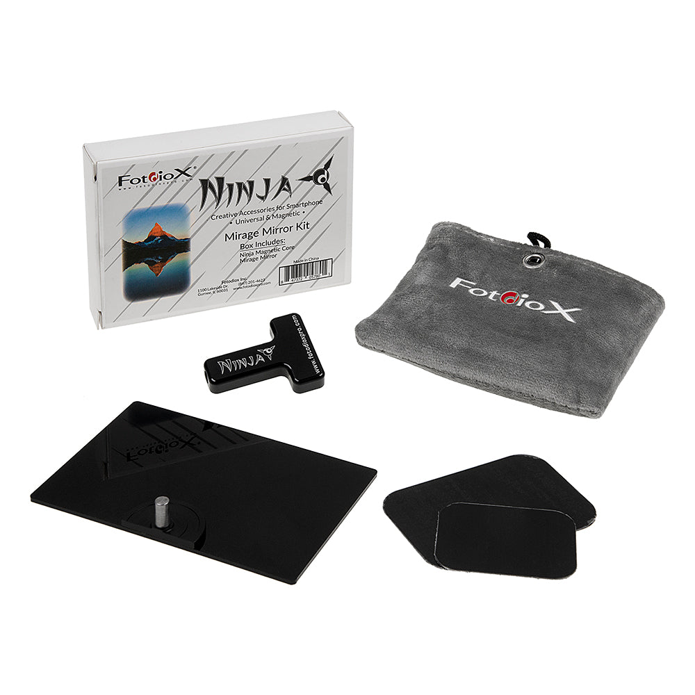 Ninja Mirage Mirror Kit - Creative Universal & Magnetic Accessories for Smartphones: Ninja Magnetic Core, Mirage Mirror