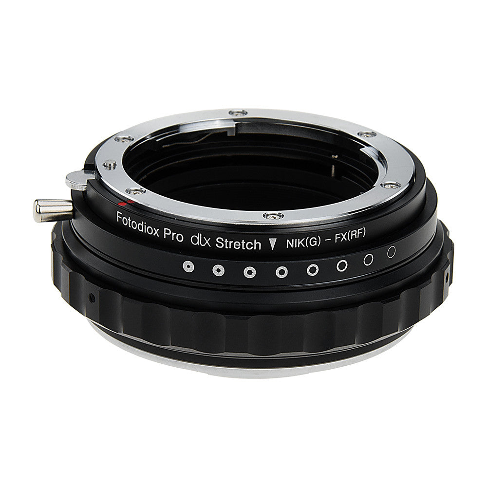 Fotodiox DLX Stretch Lens Adapter - Nikon Nikkor F Mount G-Type D/SLR Lens to Fujifilm Fuji X-Series Mirrorless Camera Body with Macro Focusing Helicoid and Magnetic Drop-In Filters