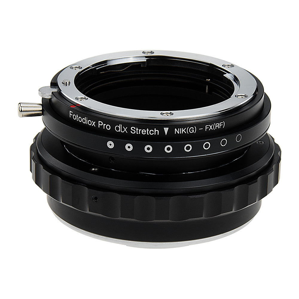 Fotodiox DLX Stretch Lens Adapter - Nikon Nikkor F Mount G-Type D/SLR Lens to Fujifilm Fuji X-Series Mirrorless Camera Body with Macro Focusing Helicoid and Magnetic Drop-In Filters
