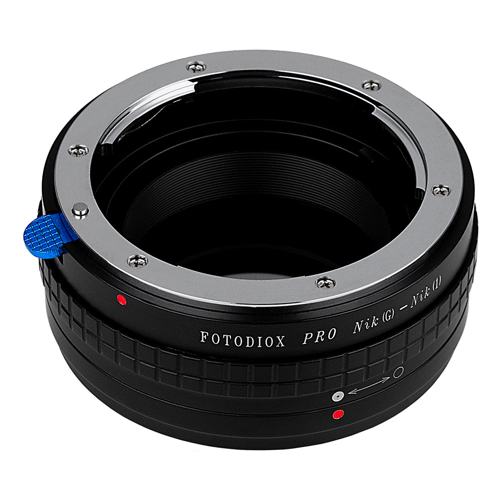 Fotodiox Pro Lens Adapter with Built-In Aperture Control Dial - Compatible with Nikon F Mount G-Type D/SLR Lenses to Nikon 1-Series Mirrorless Cameras