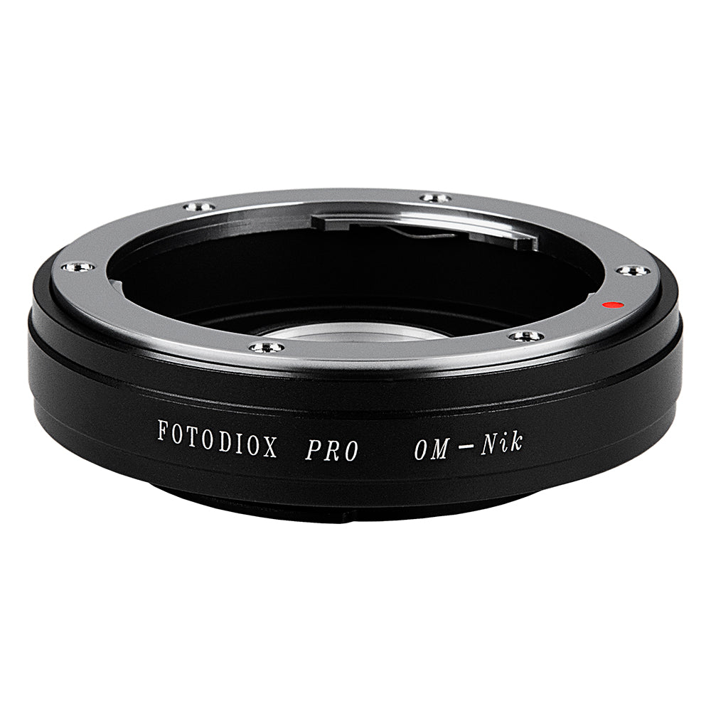 Fotodiox Pro Lens Mount Adapter - Olympus Zuiko (OM) 35mm SLR Lens to Nikon F Mount SLR Camera Body