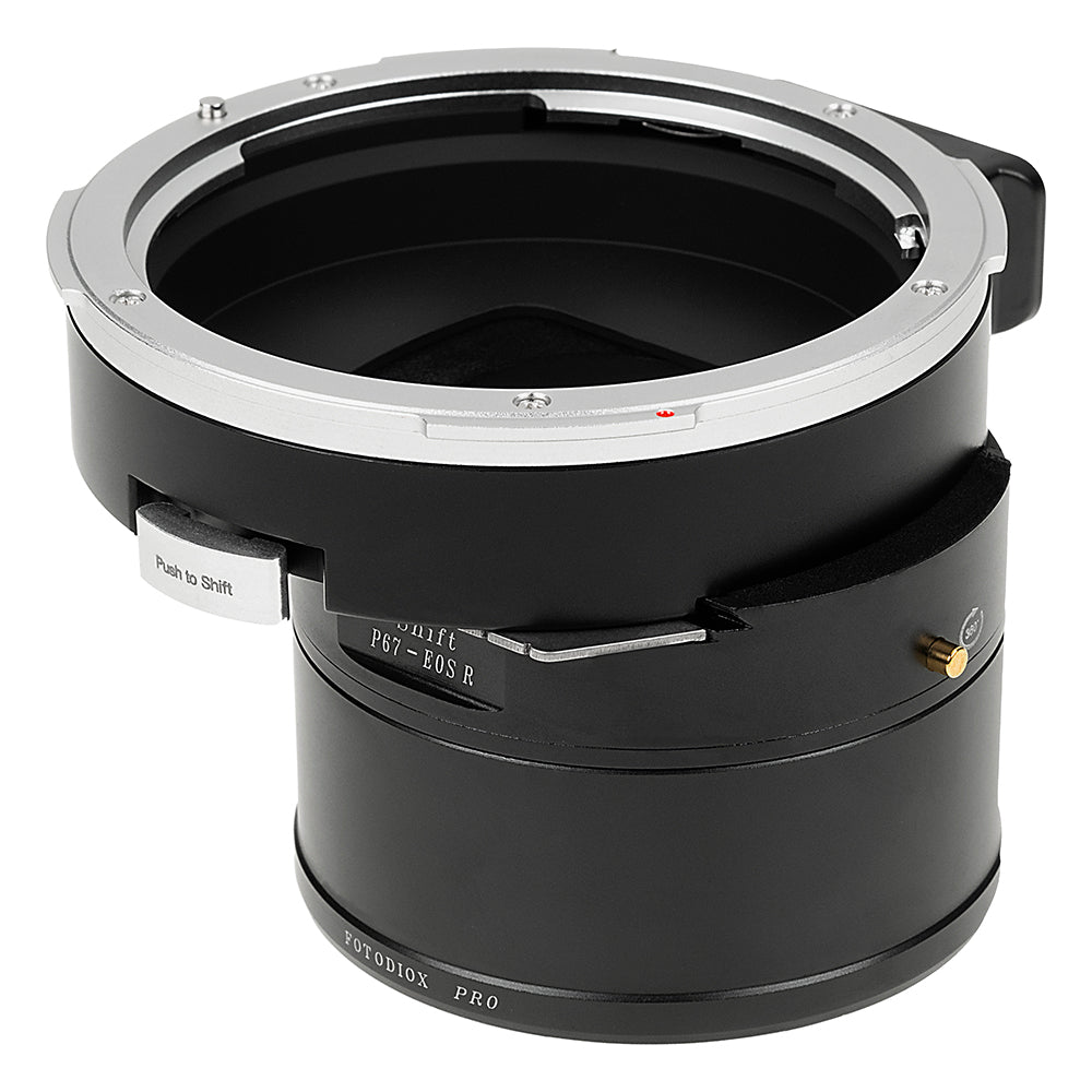 Fotodiox Pro Lens Mount Shift Adapter - Compatible With Pentax 6x7 (P67, PK67) Mount SLR Lens to Canon RF Mount Mirrorless Cameras