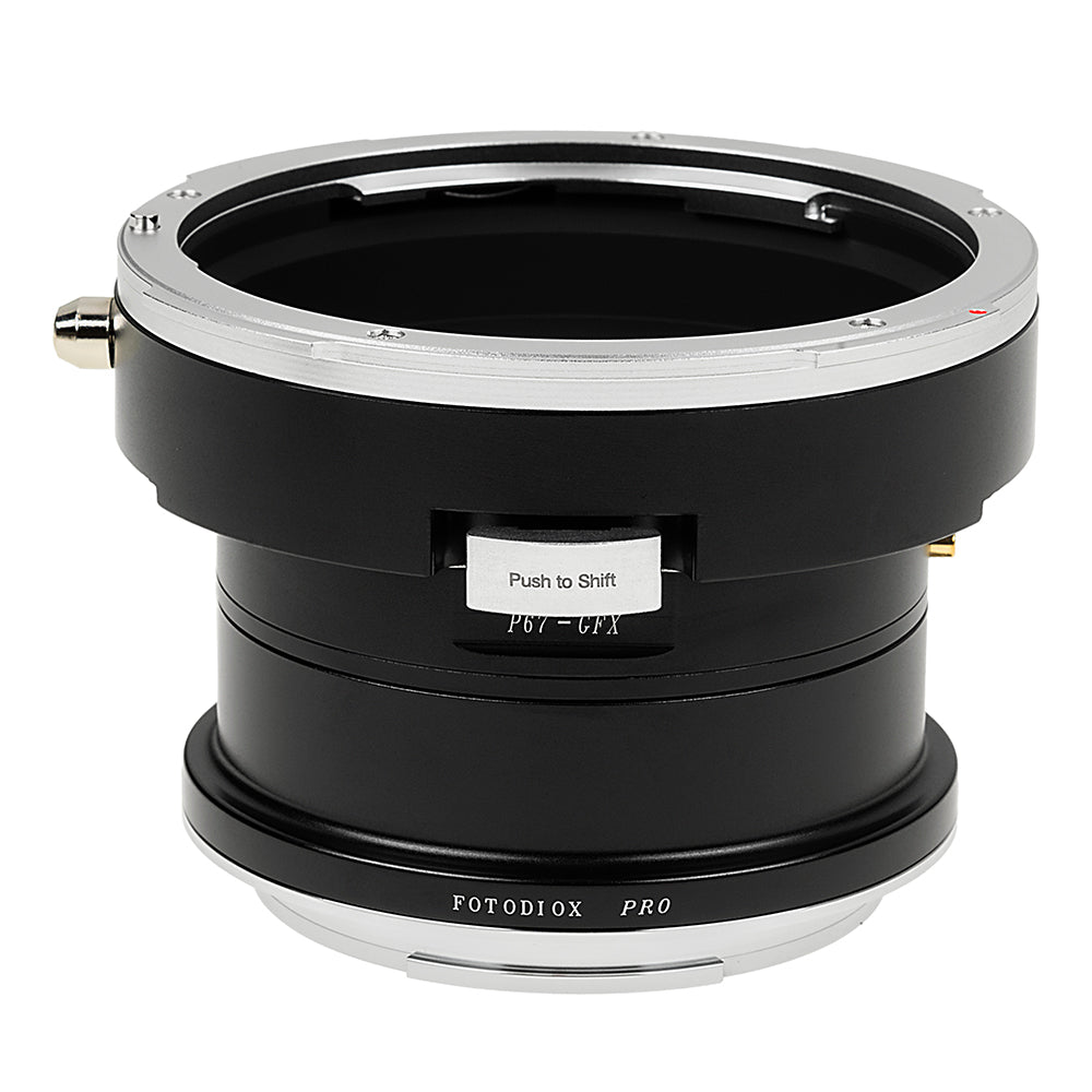 Fotodiox Pro Lens Mount Shift Adapter - Compatible With Pentax 6x7 (P67, PK67) Mount SLR Lens to Fujifilm G-Mount (GFX) Mirrorless Cameras