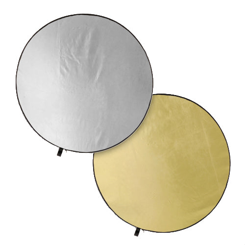 Fotodiox 42in (100cm) 2-in-1 Collapsible Reflector Disc - Silver/Gold