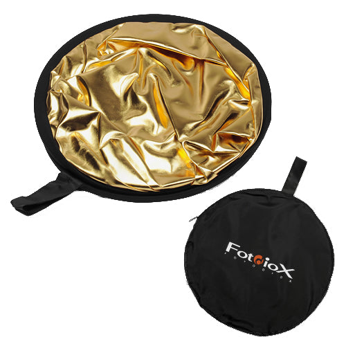 Fotodiox 42in (100cm) 2-in-1 Collapsible Reflector Disc - Silver/Gold