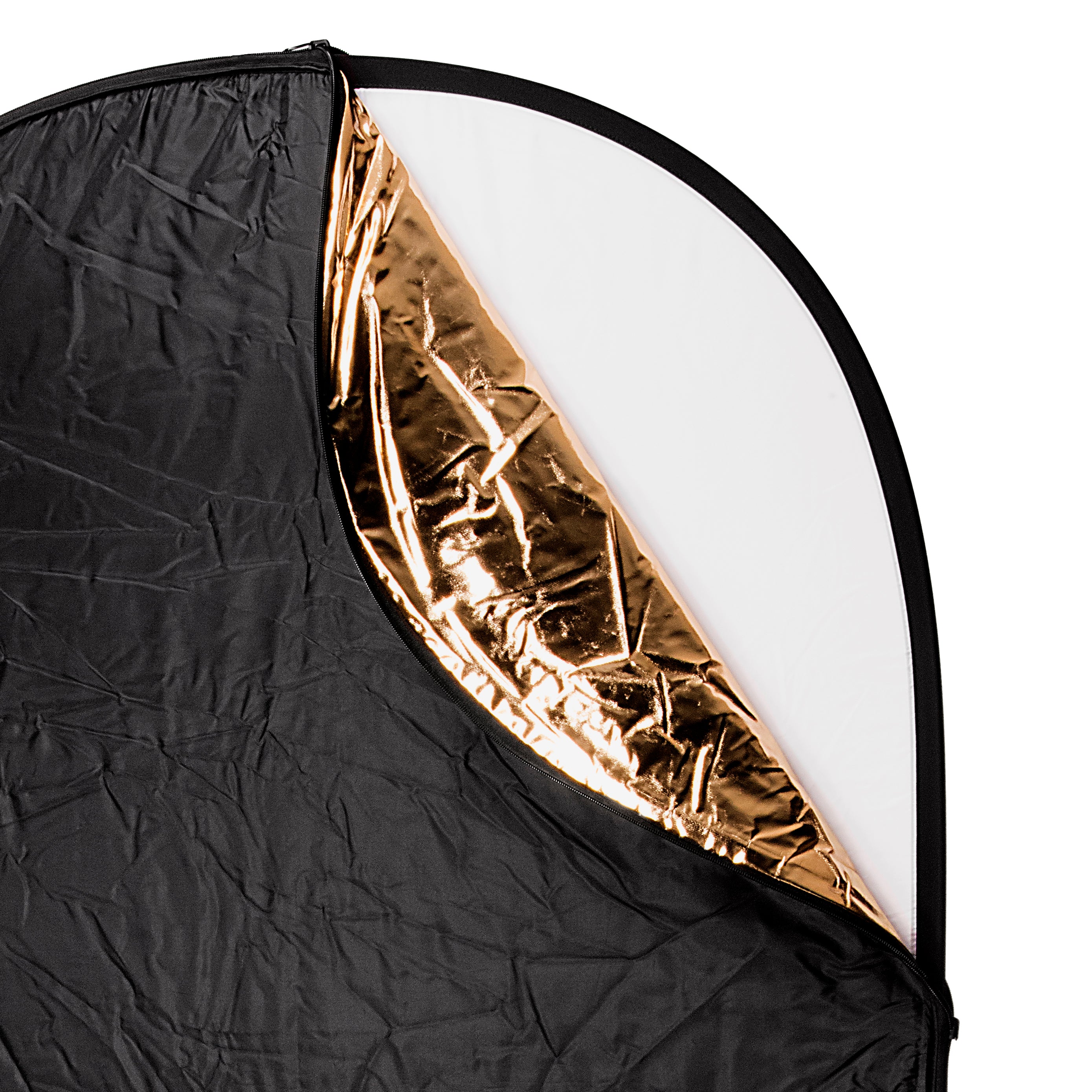 Fotodiox 7-in-1 Reflector Pro, Premium Grade Collapsible Disc, Soft Silver / Gold / Black / White / Diffuser / Blue / Green - 2 Size Options