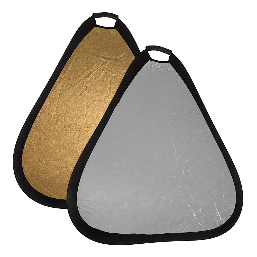 Fotodiox 2-in-1 Collapsible Teardrop Reflector Disc - Silver / Gold - 3 Size Options