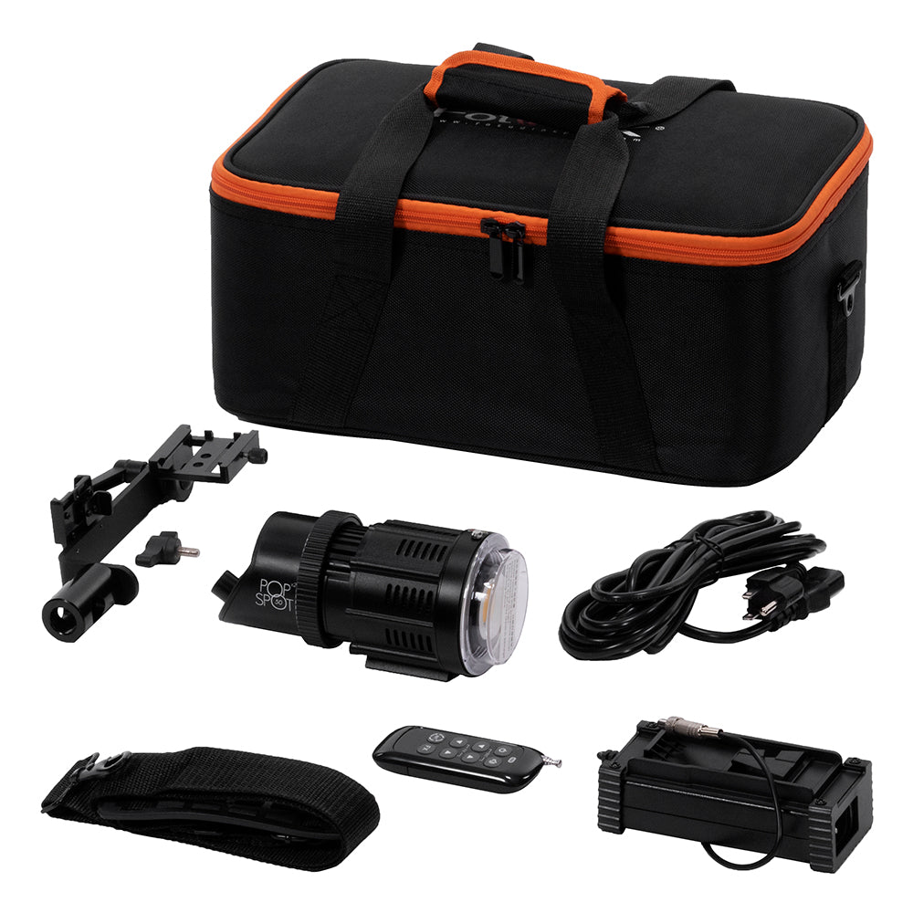 Fotodiox Pro PopSpot 50 v.2 Daylight - Compact LED Light Kit, High-Intensity Daylight Color LED 5600k Light for Still and Video