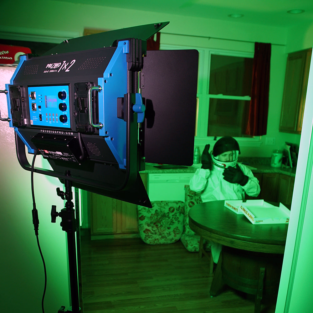 Fotodiox Pro FACTOR Prizmo 300 RGB+W LED Light - 1x2' Multi Color Dimmable Studio Light with Special Effects Settings & Softbox