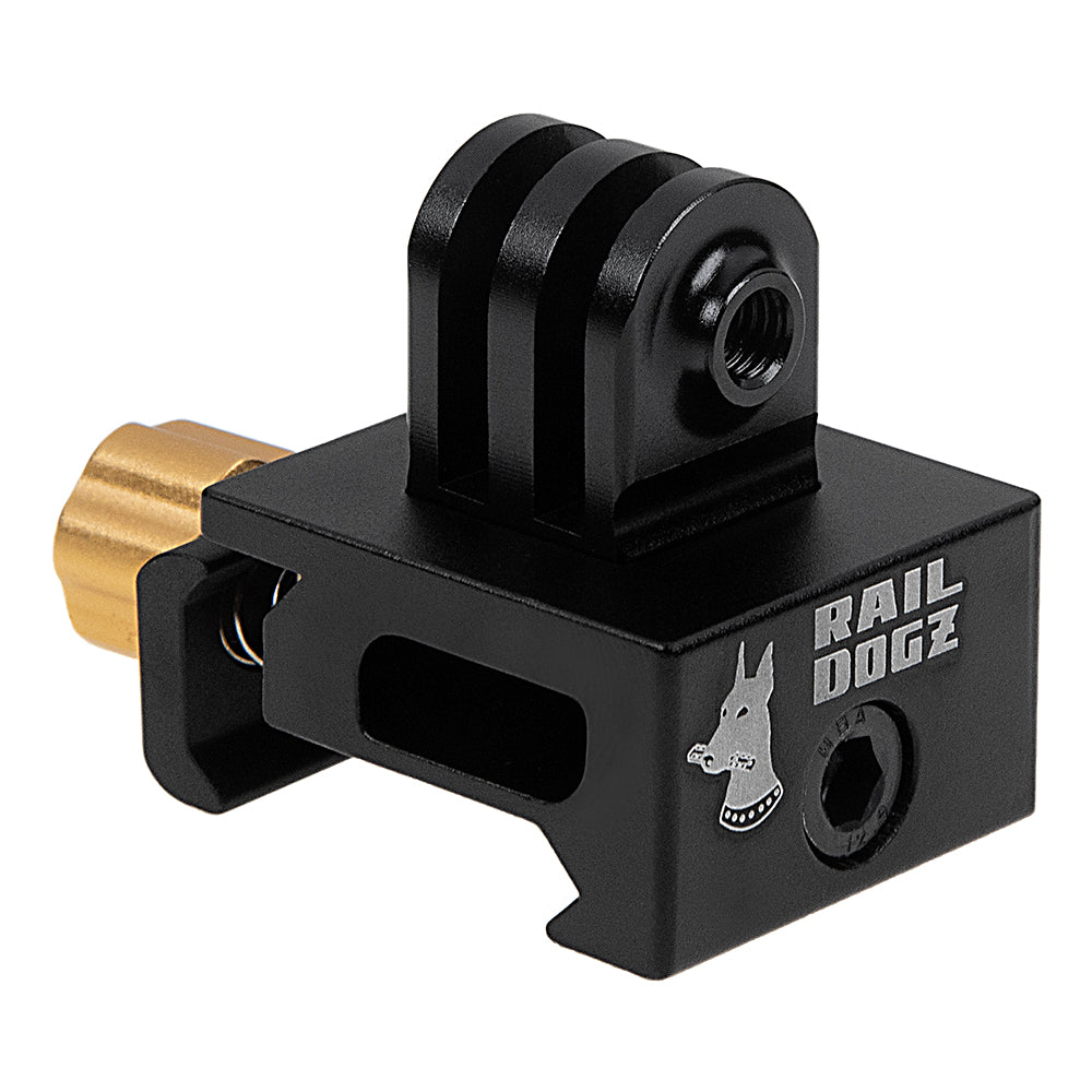 RAIL DOGZ 3-Prong Rail Mount Compatible with GoPro HERO 2-Prong System - All Metal Mount for Picatinny 1913 Rail Integration System