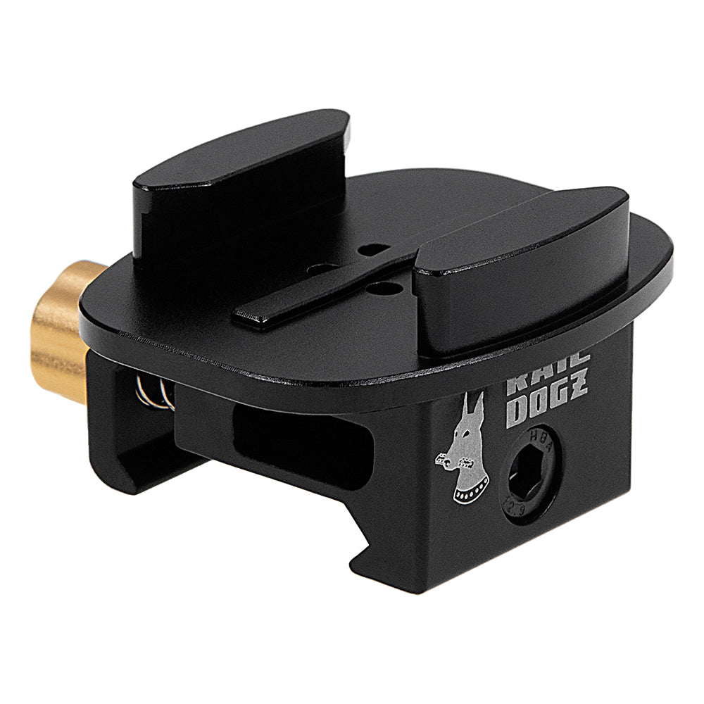RAIL DOGZ Quick Release Rail Mount Compatible with GoPro HERO QR Buckles - All Metal Mount for Picatinny 1913 Rail Integration System