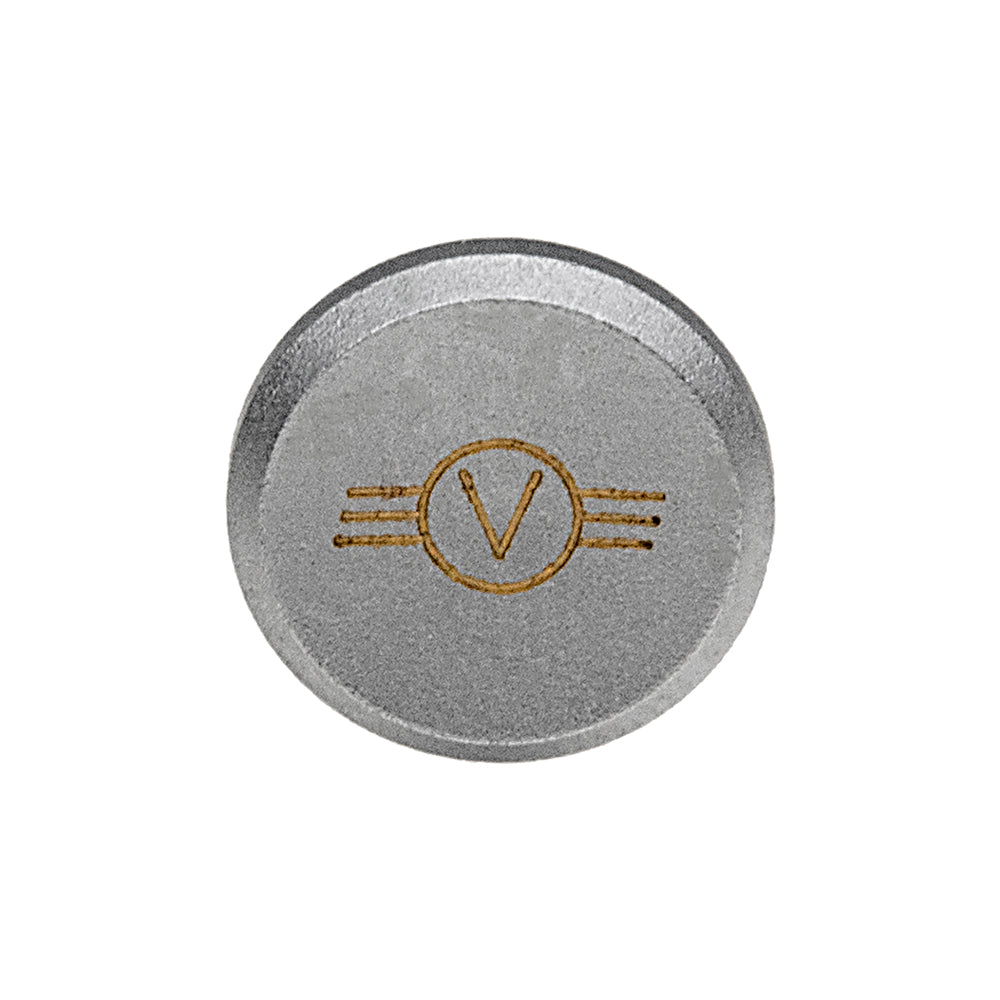 Fotodiox Soft Shutter Release Button - Anodized Aluminum 12mm Concave Button for Hasselblad Cameras (Silver)