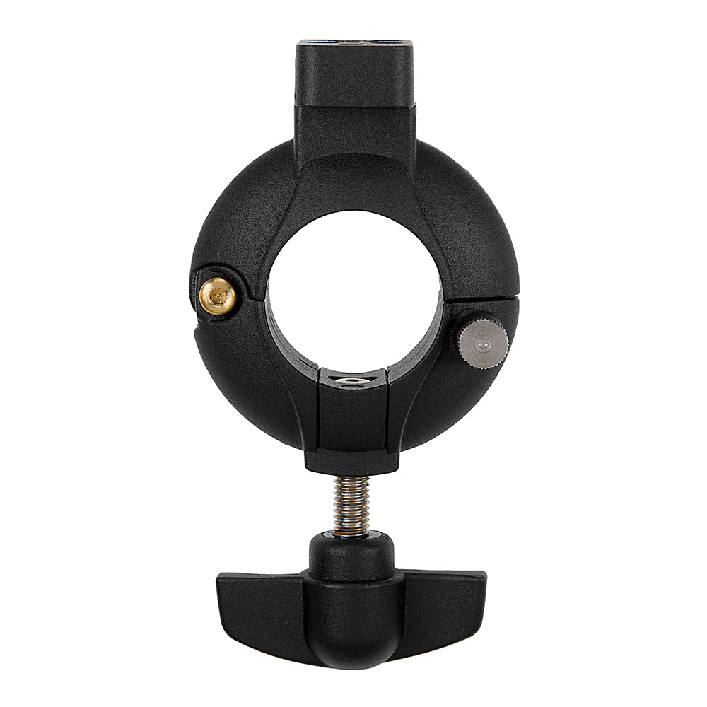 StandCuff 2-T - Compact 3/8" & 1/4"-20 Stand Mount for 20-35mm Diameter Pole Section, All Metal Construction w/ Geared locking Mechanism