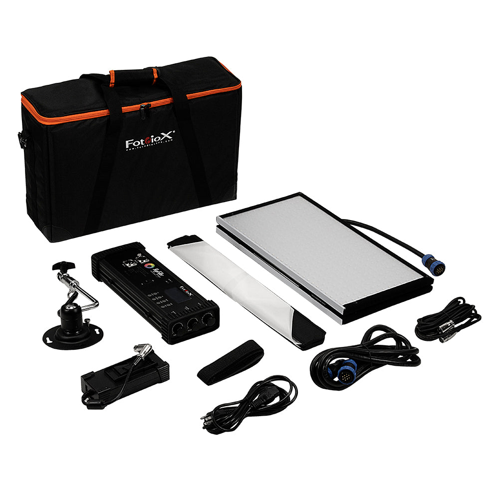 SkyFiller Wings Prizmo Edition LED Lighting SFW-150SSRGB - 2x2 150w RGBW+T Folding LED Panel Lighting from Fotodiox