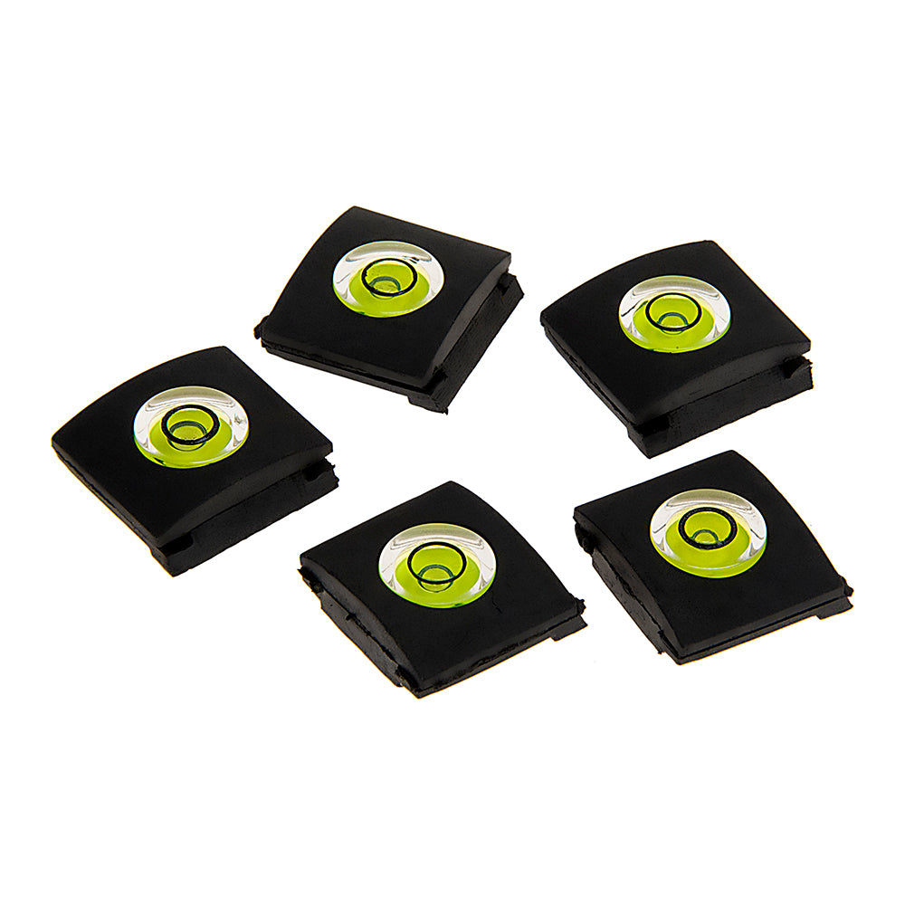 Fotodiox 5x Single-Axis Bubble Spirit Levels, Set of Five Slim Hot Shoe Covers